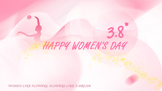 Happy Women's Day, maart met u, zijn het beste landschap!