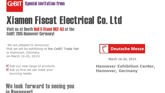 Fiscat exposeert op de CeBIT Trade Fair in Hannover 16-20, 2015